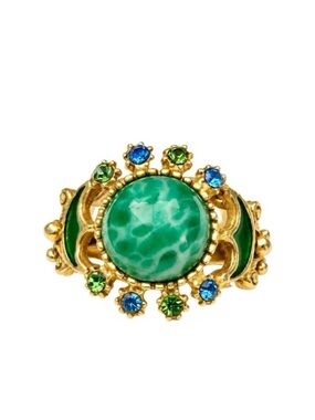Vintage Florenza Cabochon Statement Ring